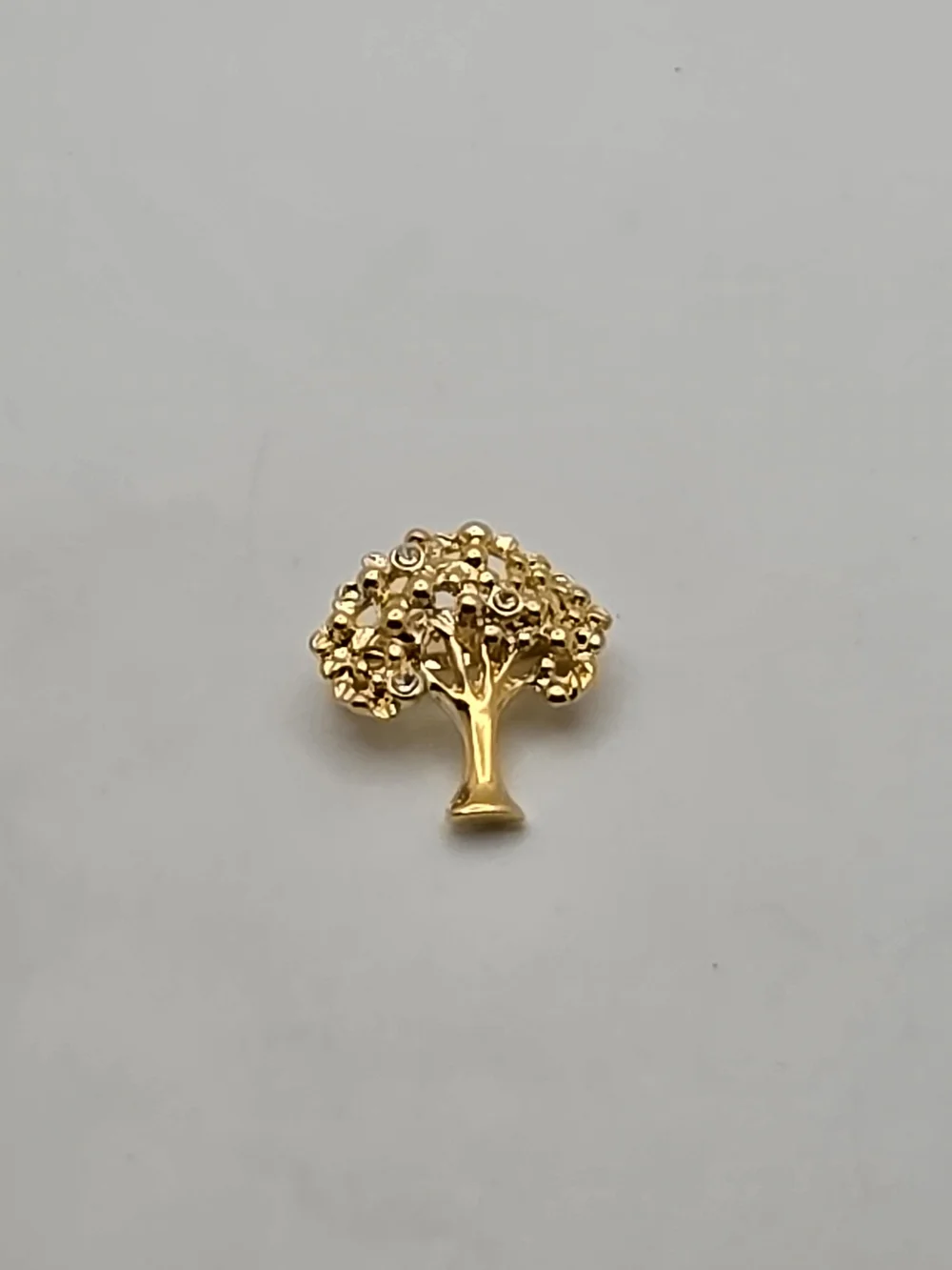 Gold Tree of Life Brooch with Crystal Accents